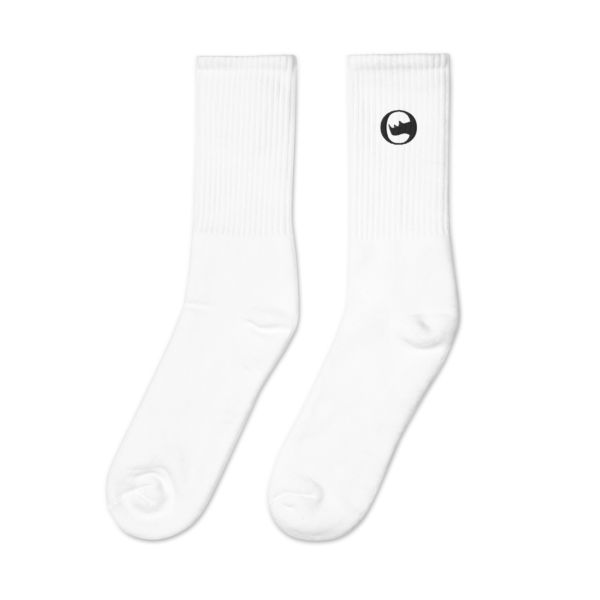 White Crew Socks