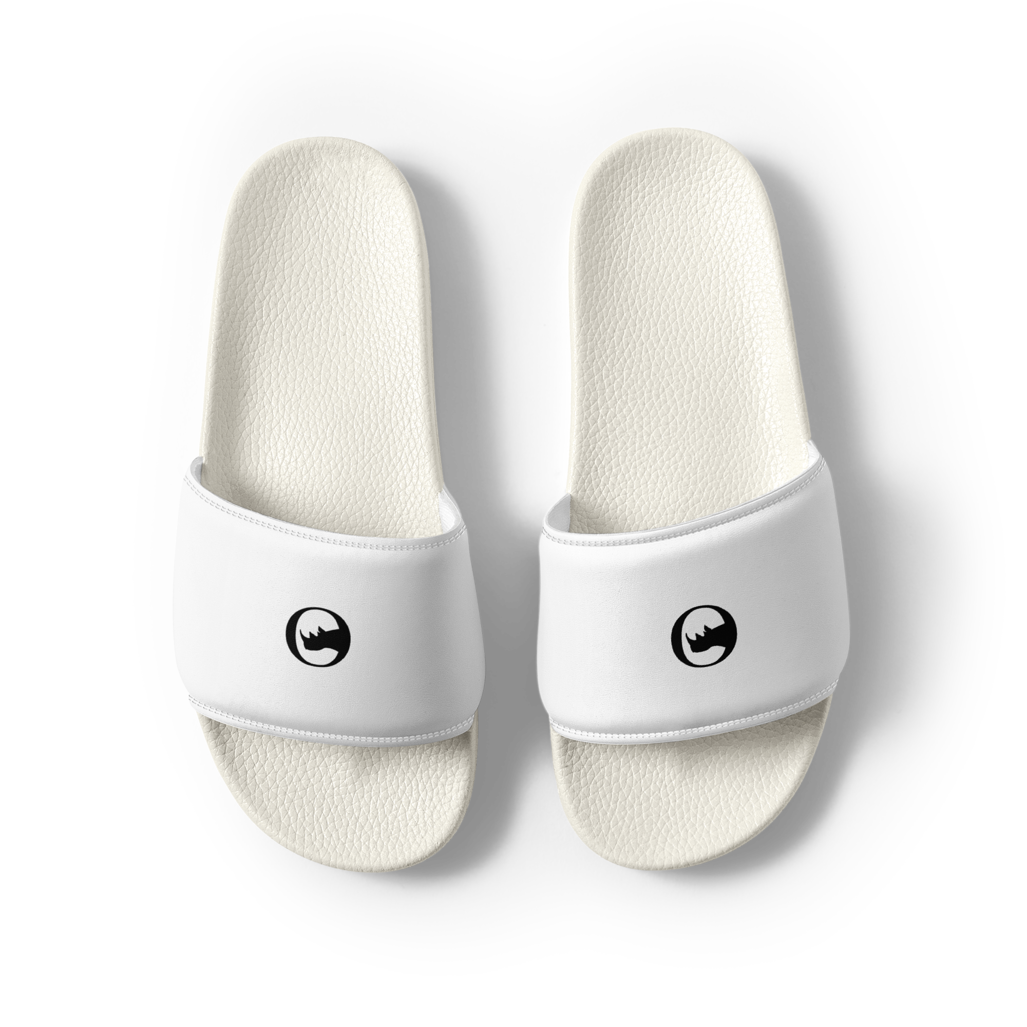 Men's White Slides