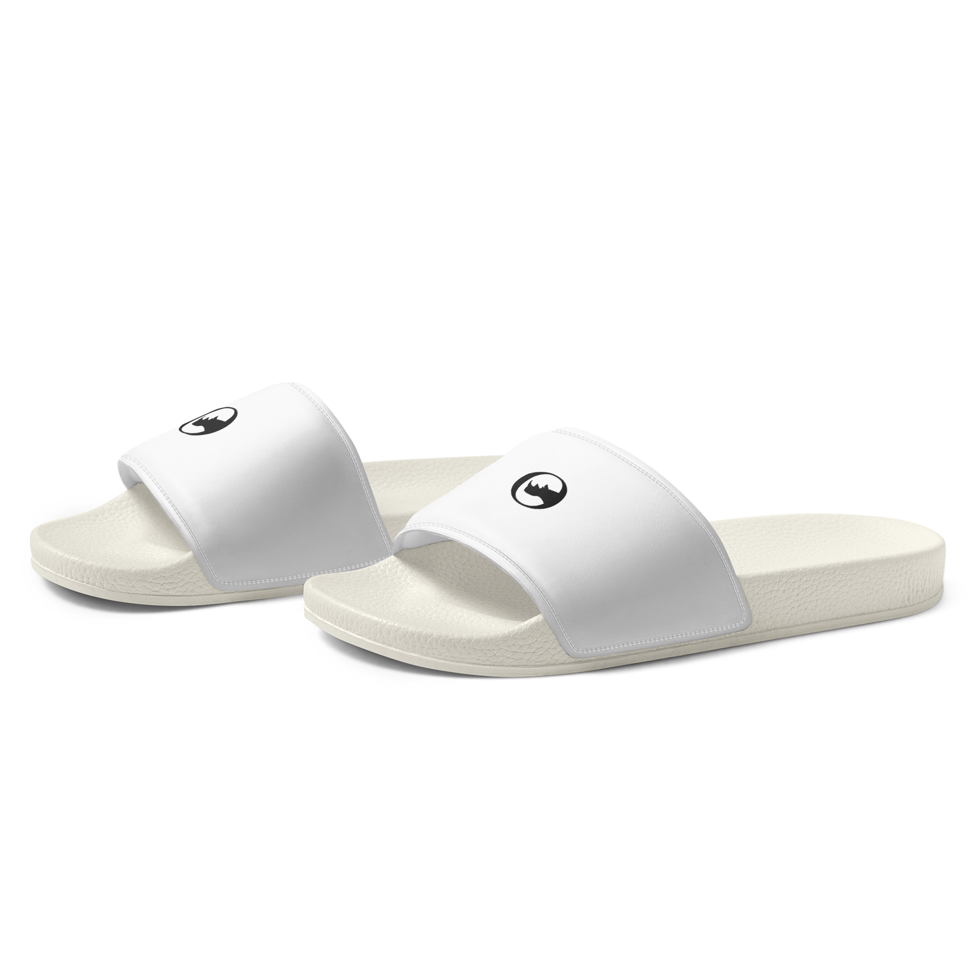 Men's White Slides
