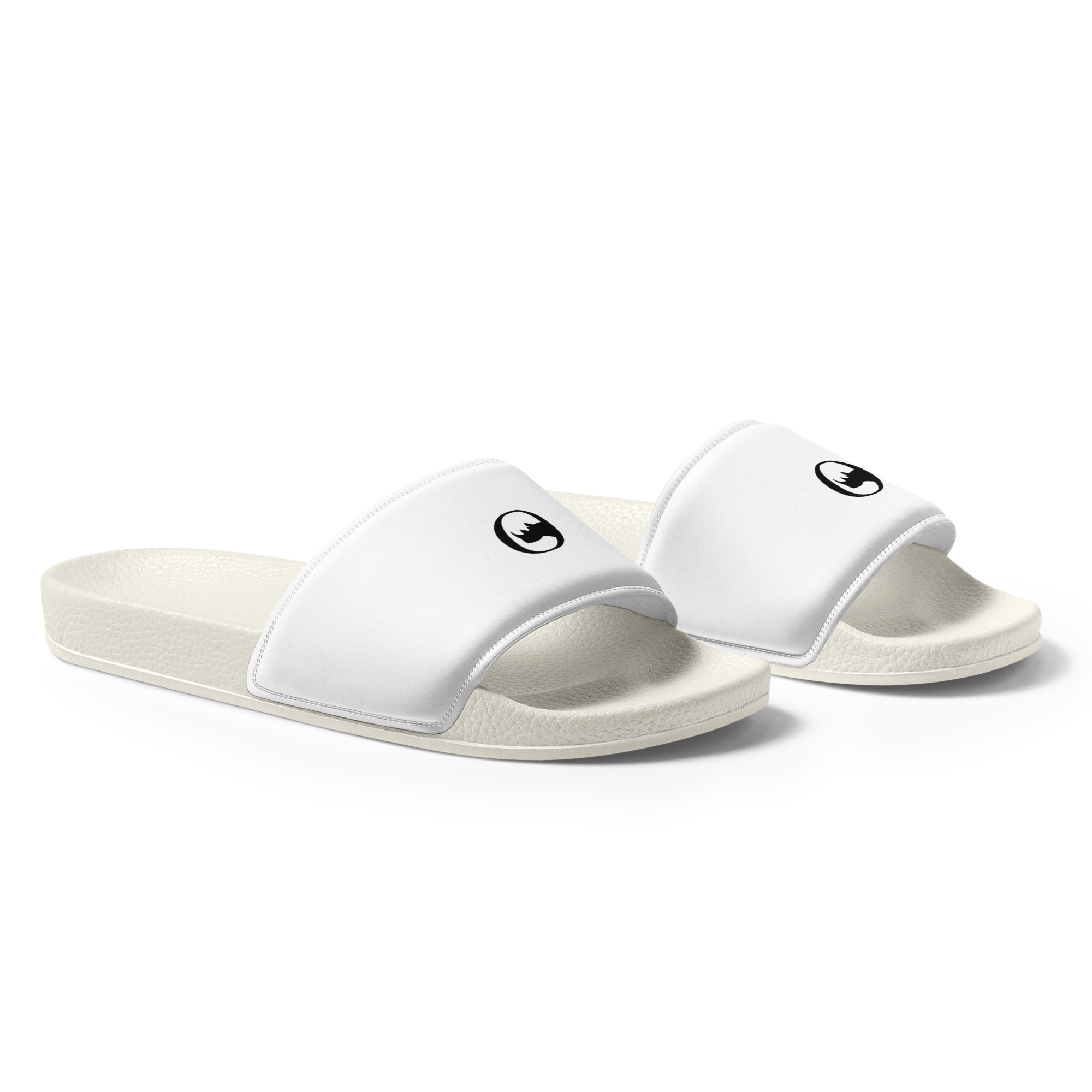 Men's White Slides
