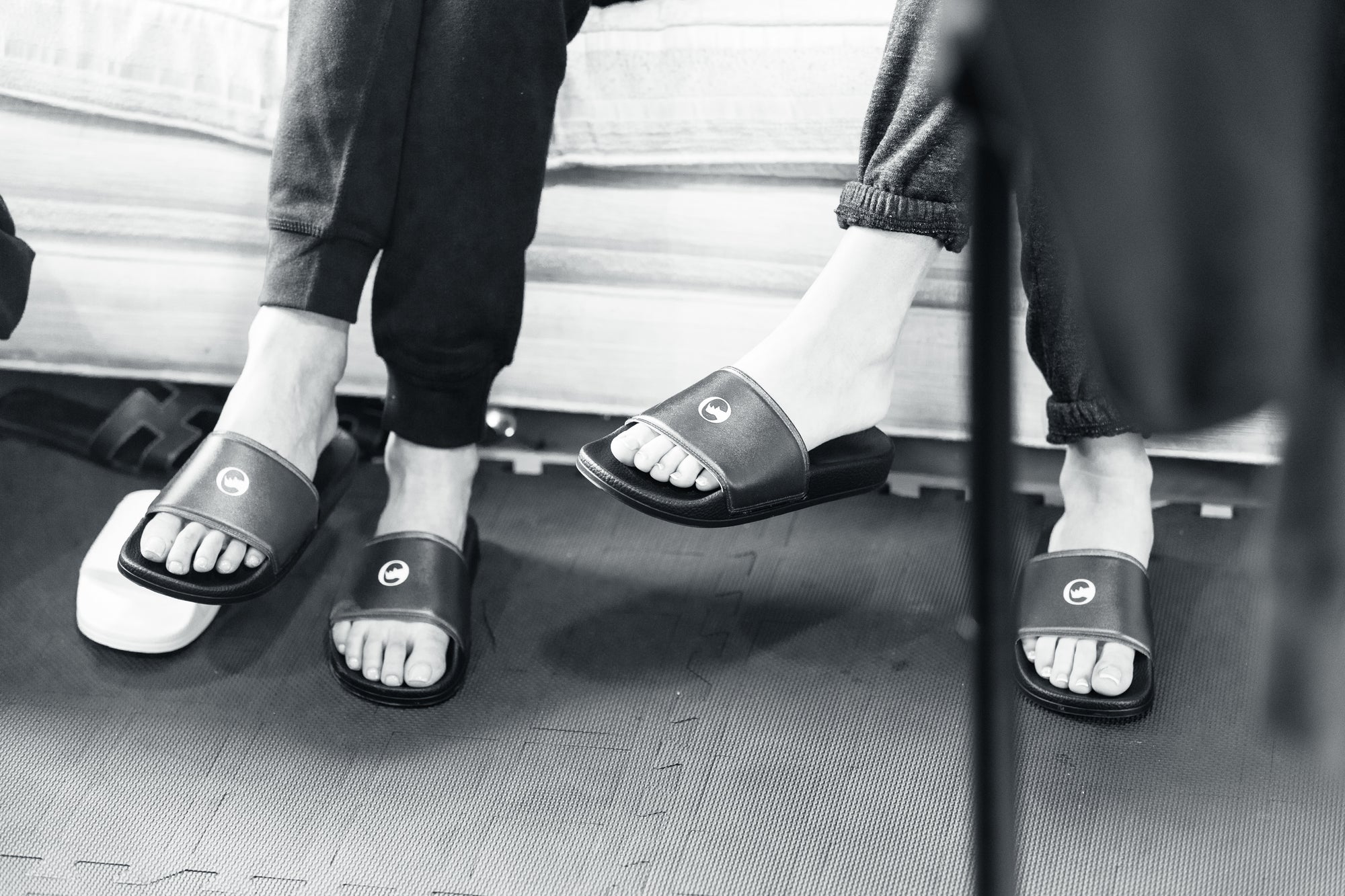 Men's Black Slides