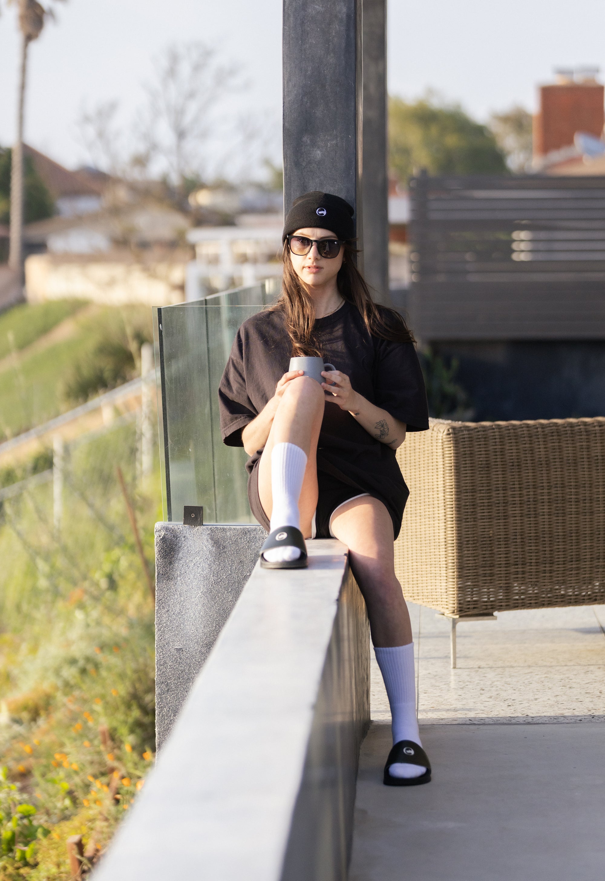 White Crew Socks