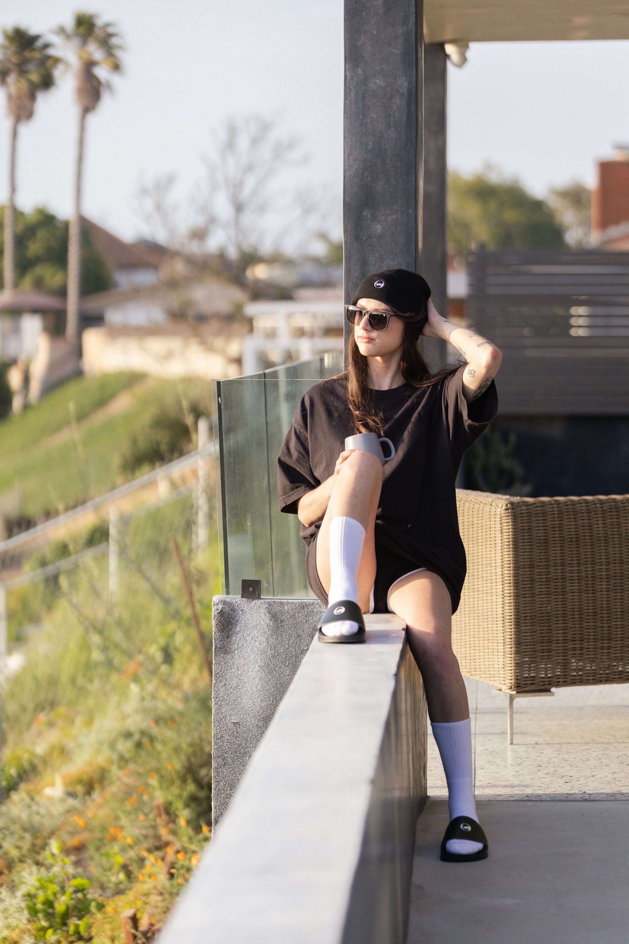 White Crew Socks